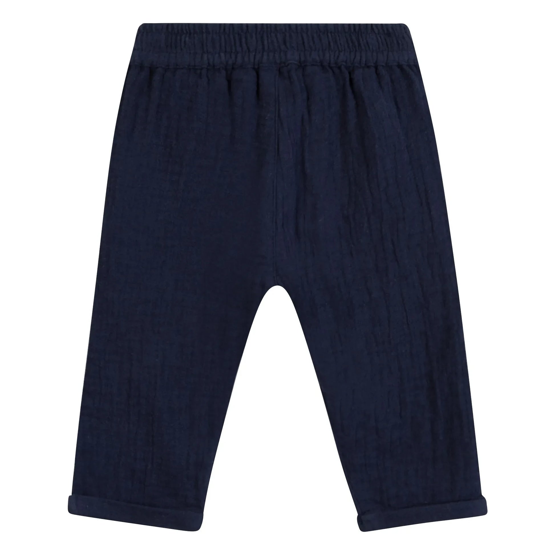 Tartine et Chocolat - Cotton Gauze Button Pants | Navy blue
