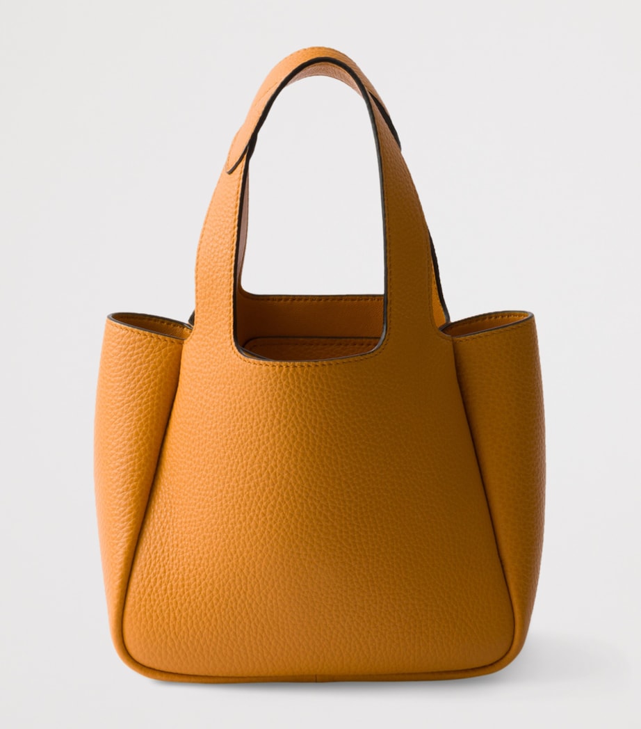 Prada Orange Mini Leather Top-Handle Bag