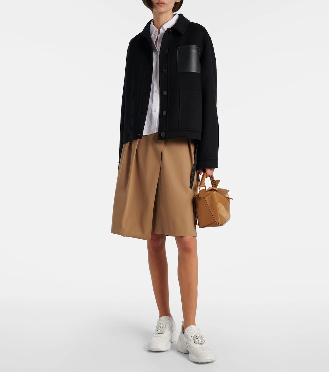 Roger Vivier - Viv' On The Run leather-trimmed sneakers