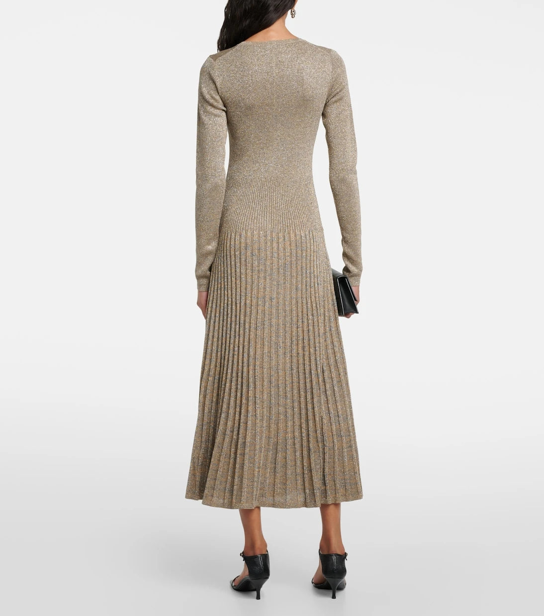 Joseph - Pleated Lurex® midi dress