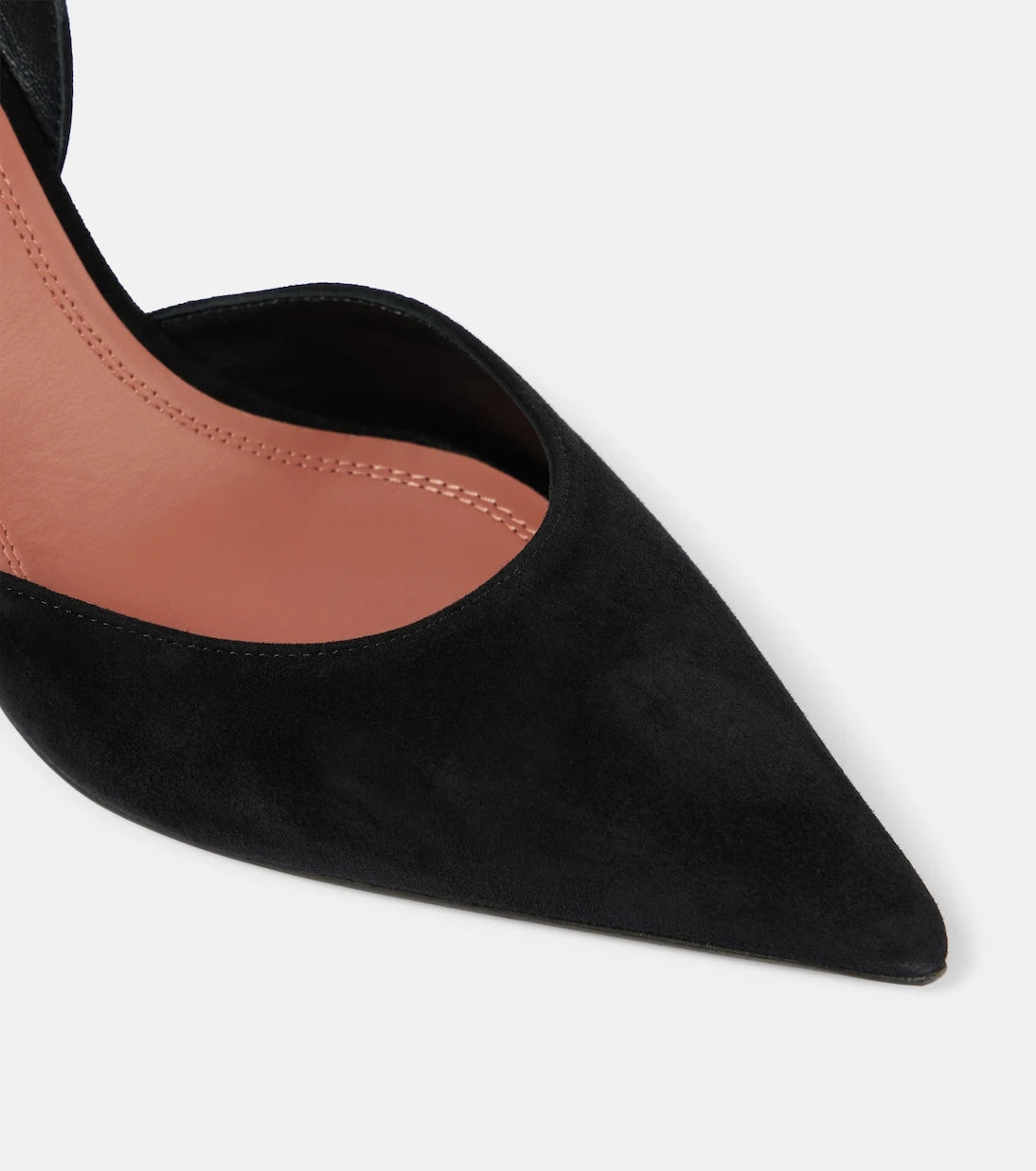 Amina Muaddi - Holli 70 suede slingback pumps