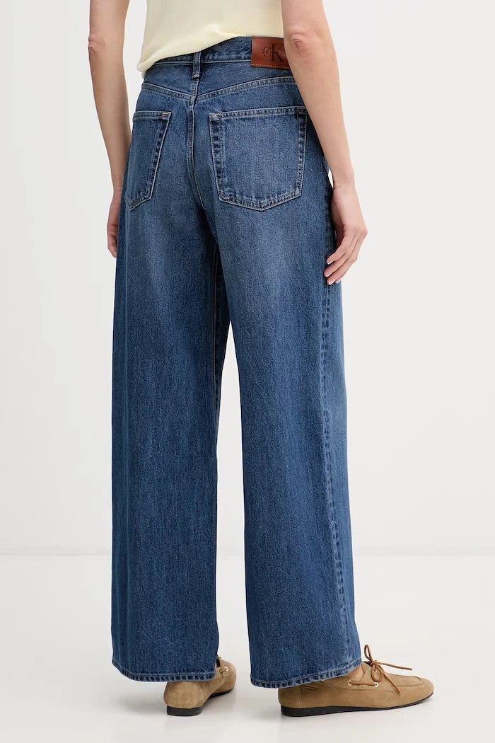 Calvin Klein Jeans Дънки wide leg дамски