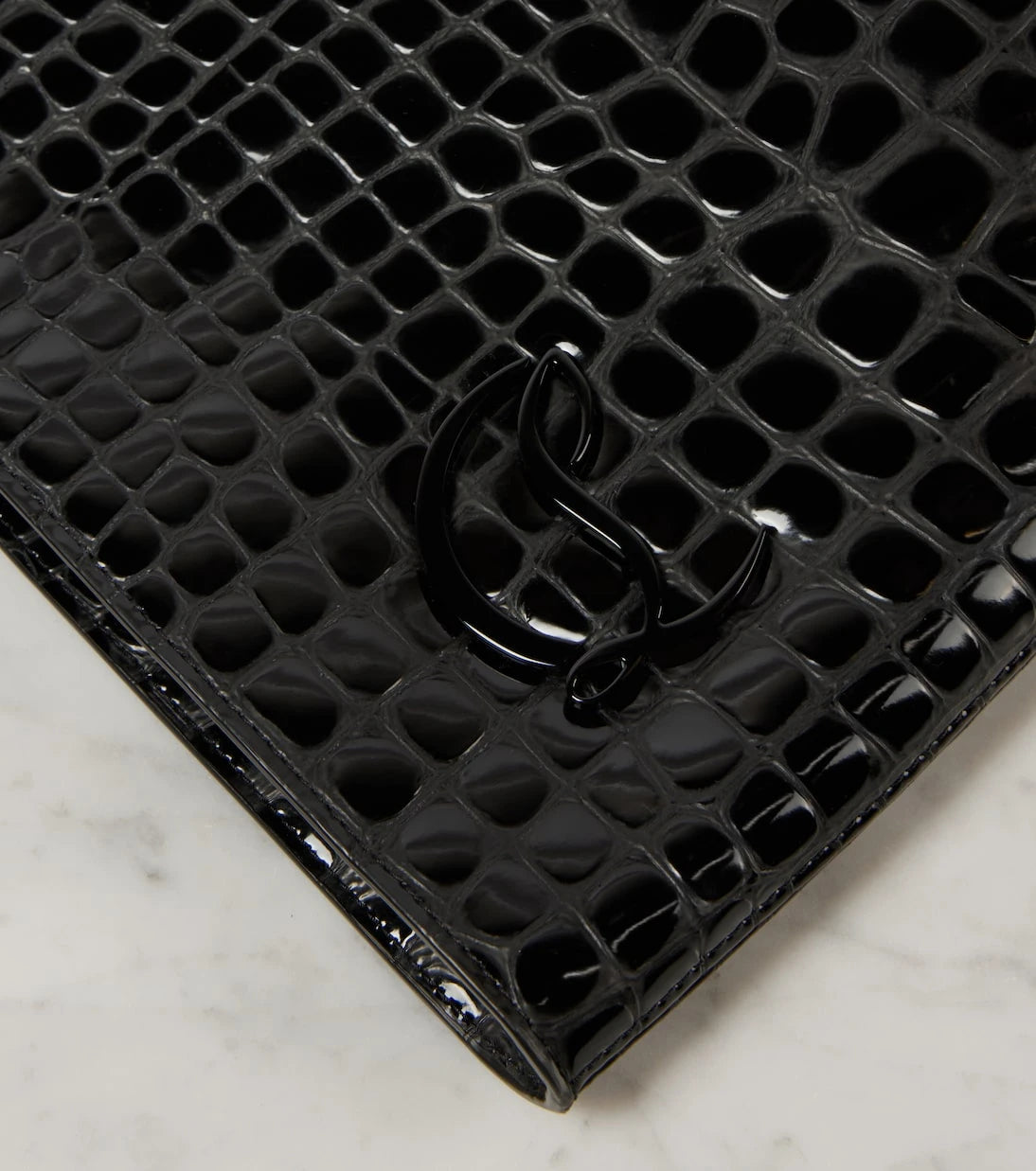 Christian Louboutin - Le 54 croc-effect leather shoulder bag