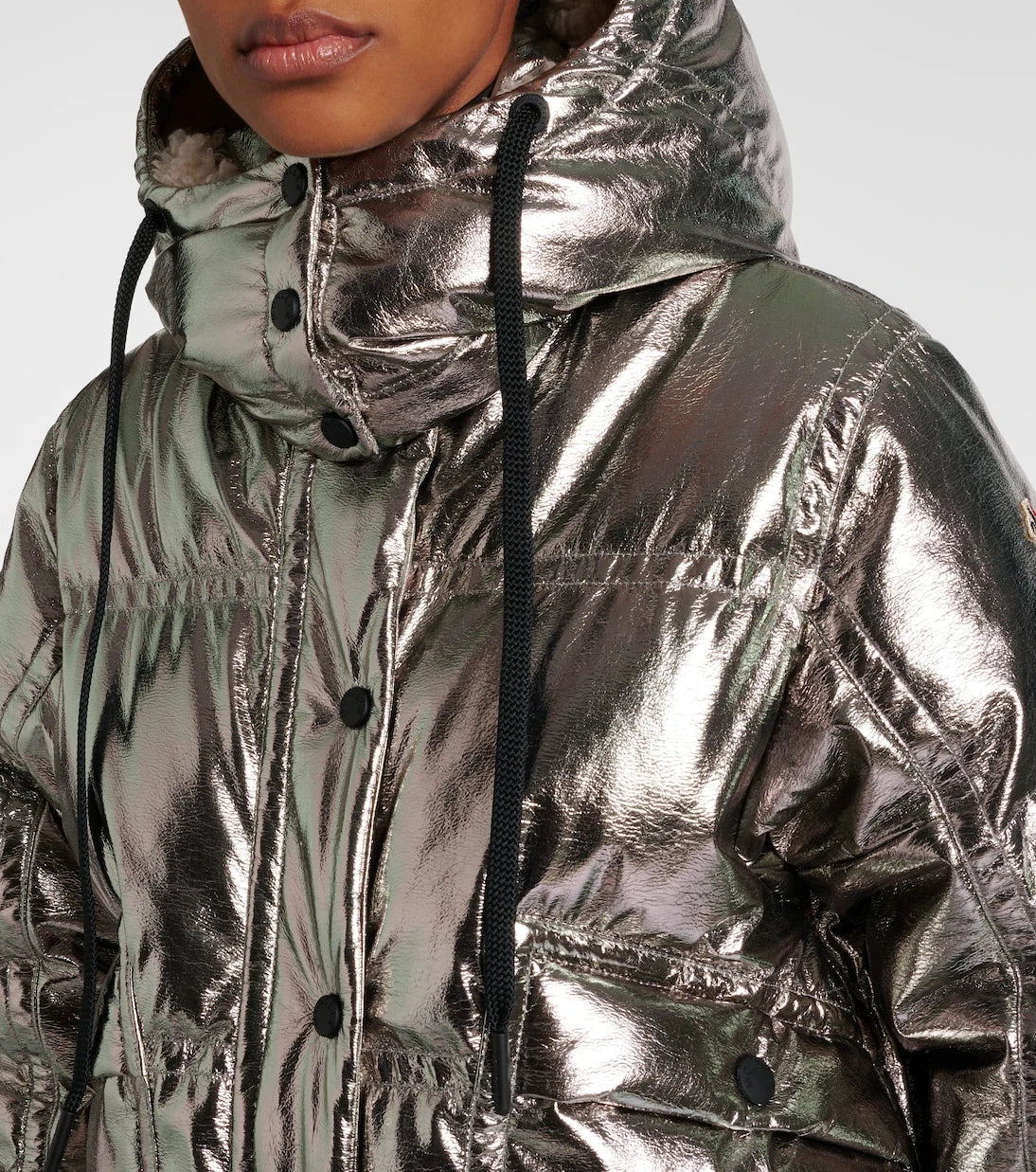 Moncler Grenoble - Calaque metallic-effect down ski jacket