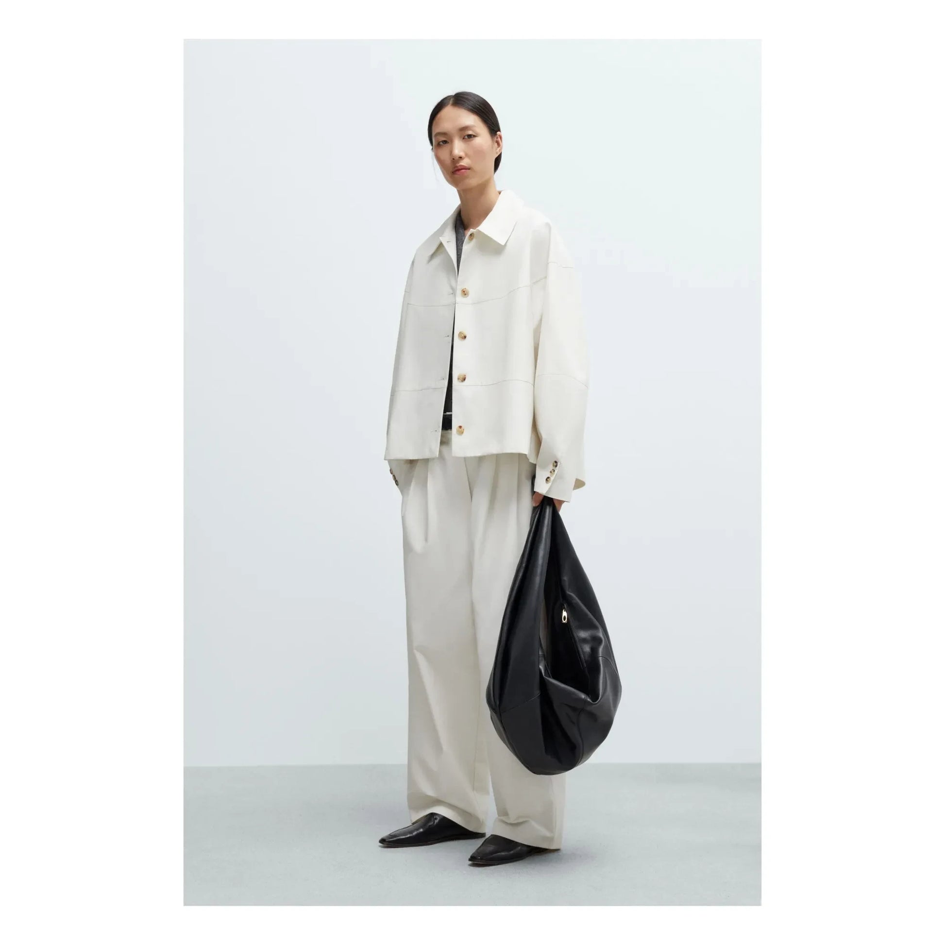 Cordera - Cocoon Cotton Jacket | Ivory