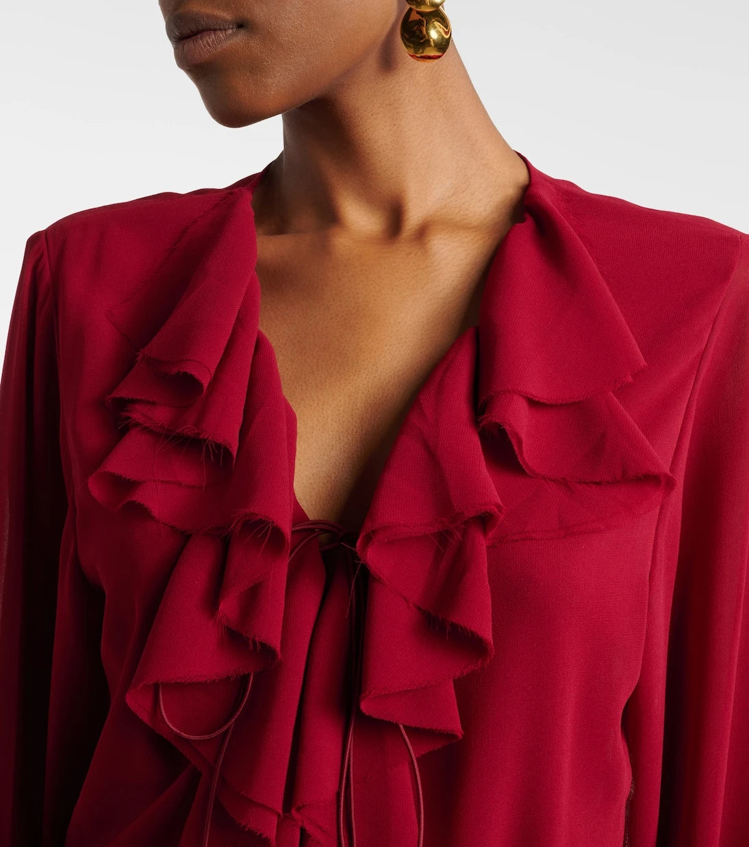 Bananhot - Bellen ruffled maxi dress