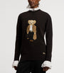 Ralph Lauren Collection Brown Cashmere Fall Polo Bear Sweater