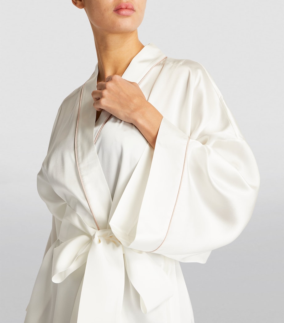 Ivory Silk Mimi Robe