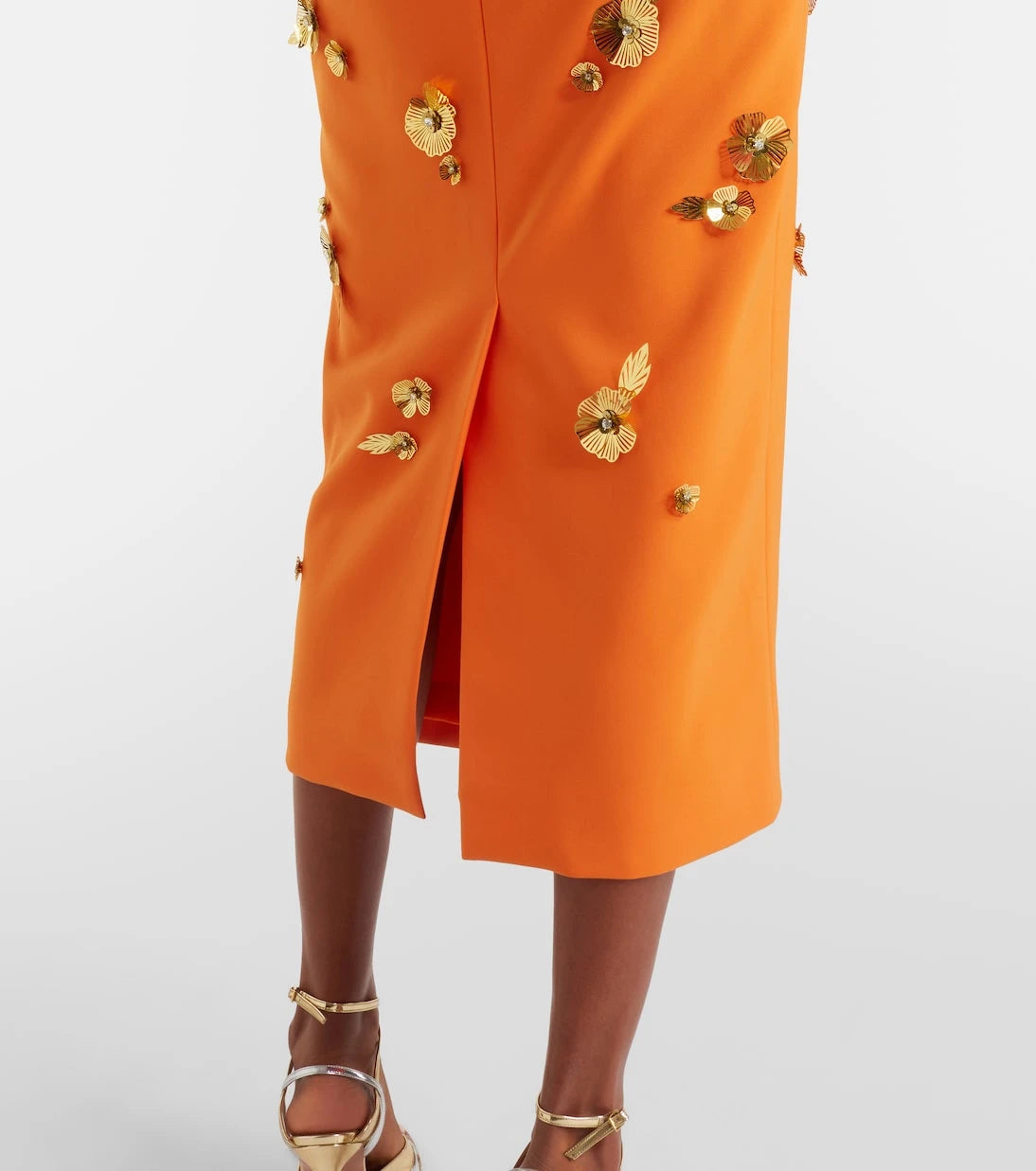 Carolina Herrera - Floral-appliqué cocktail dress