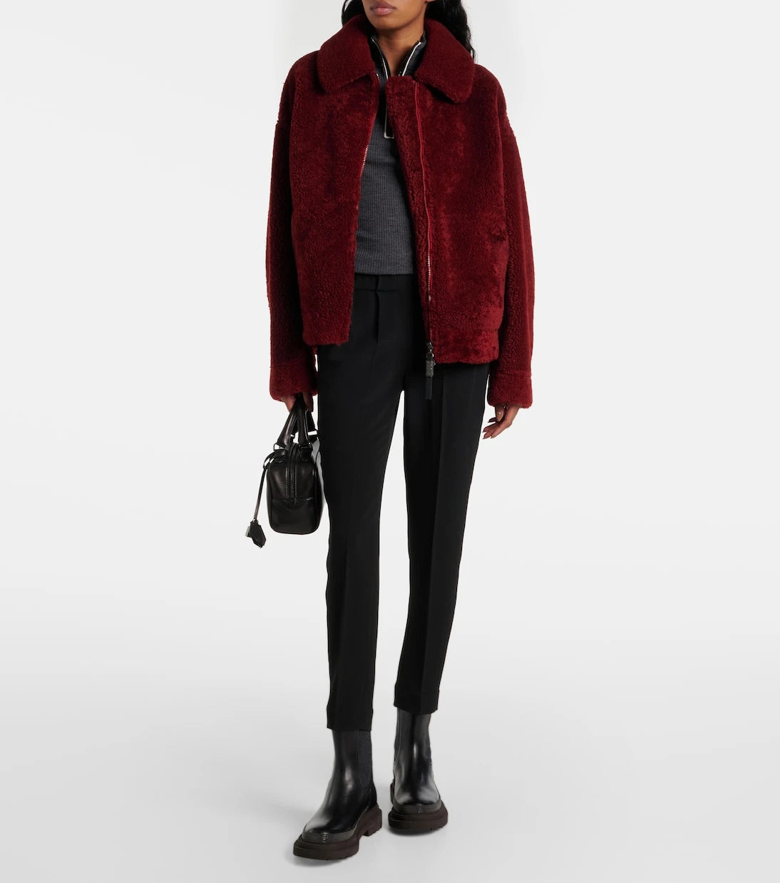Brunello Cucinelli - Silk-blend cropped pants