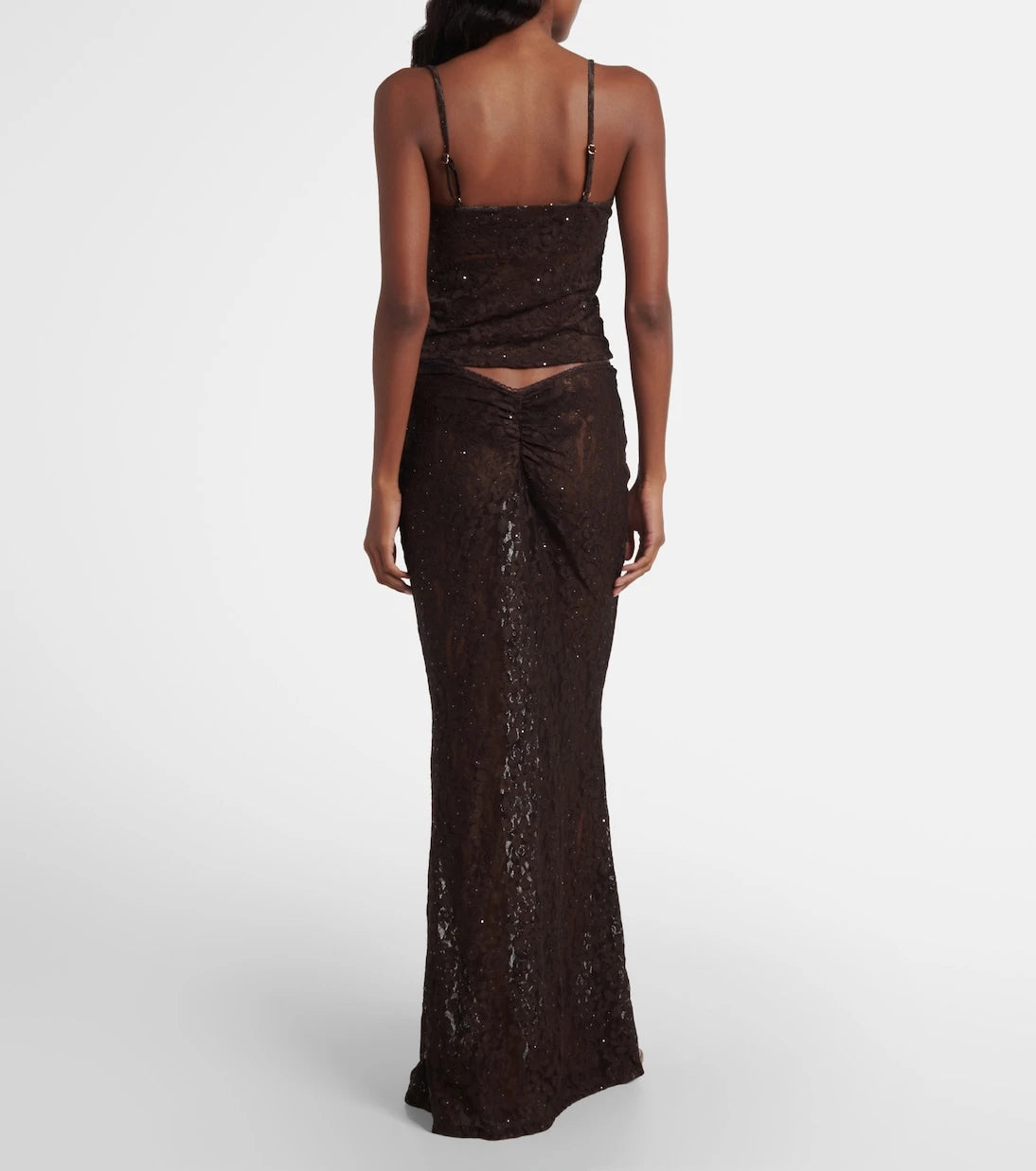 Bananhot - Daisy floral lace maxi skirt