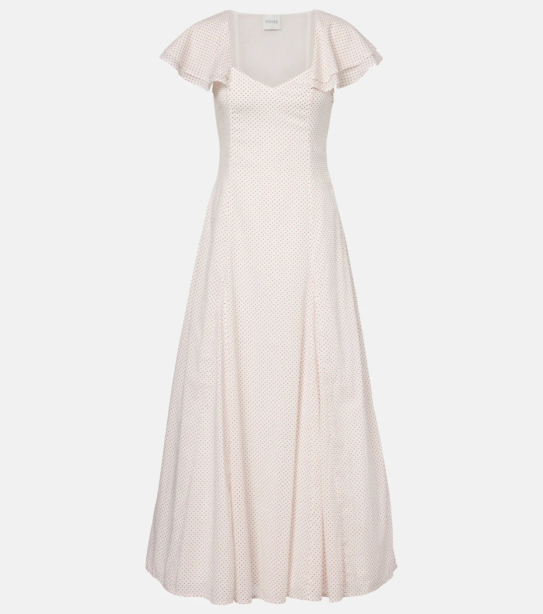 Posse - Marlowe polka-dot cotton maxi dress