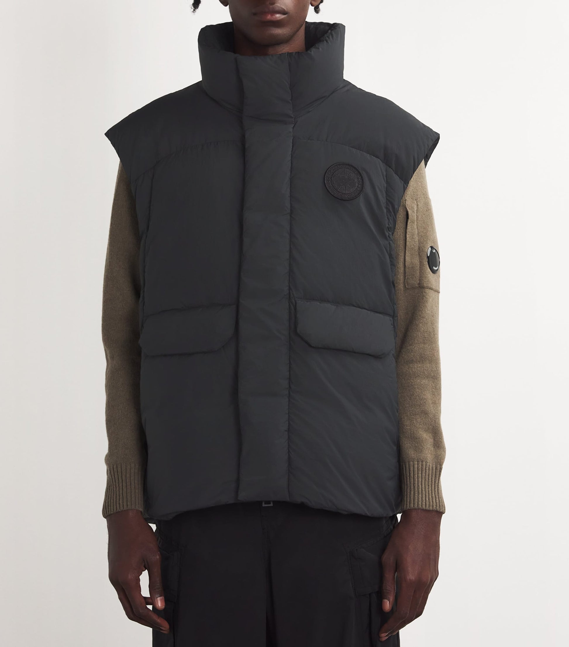 Canada Goose Black Down Water-Repellent Wilu Puffer Gilet