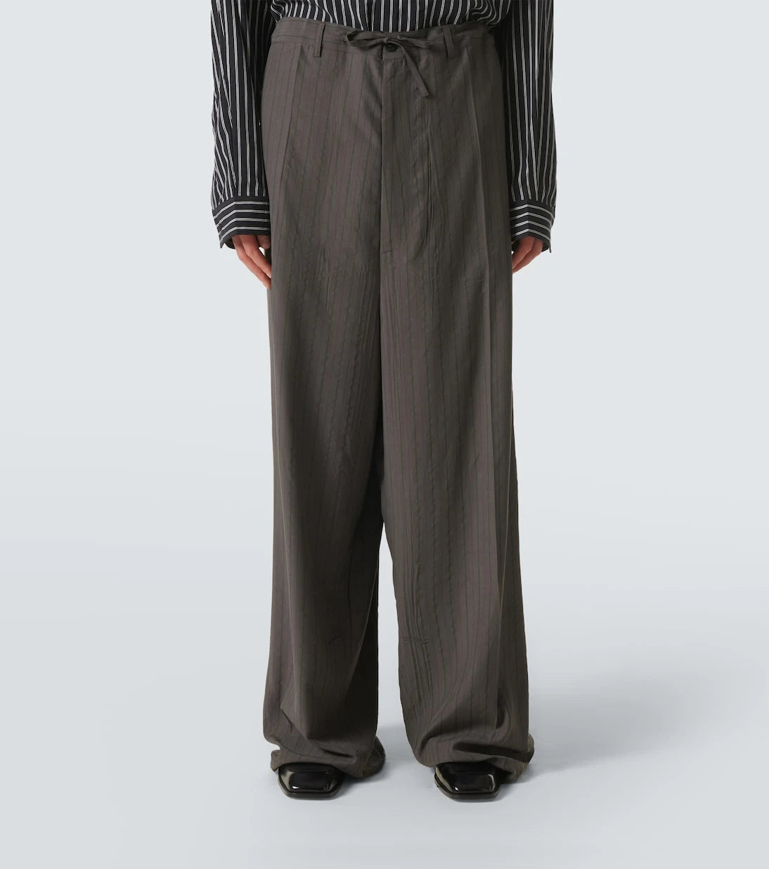 Balenciaga - Pinstripe wide-leg pants