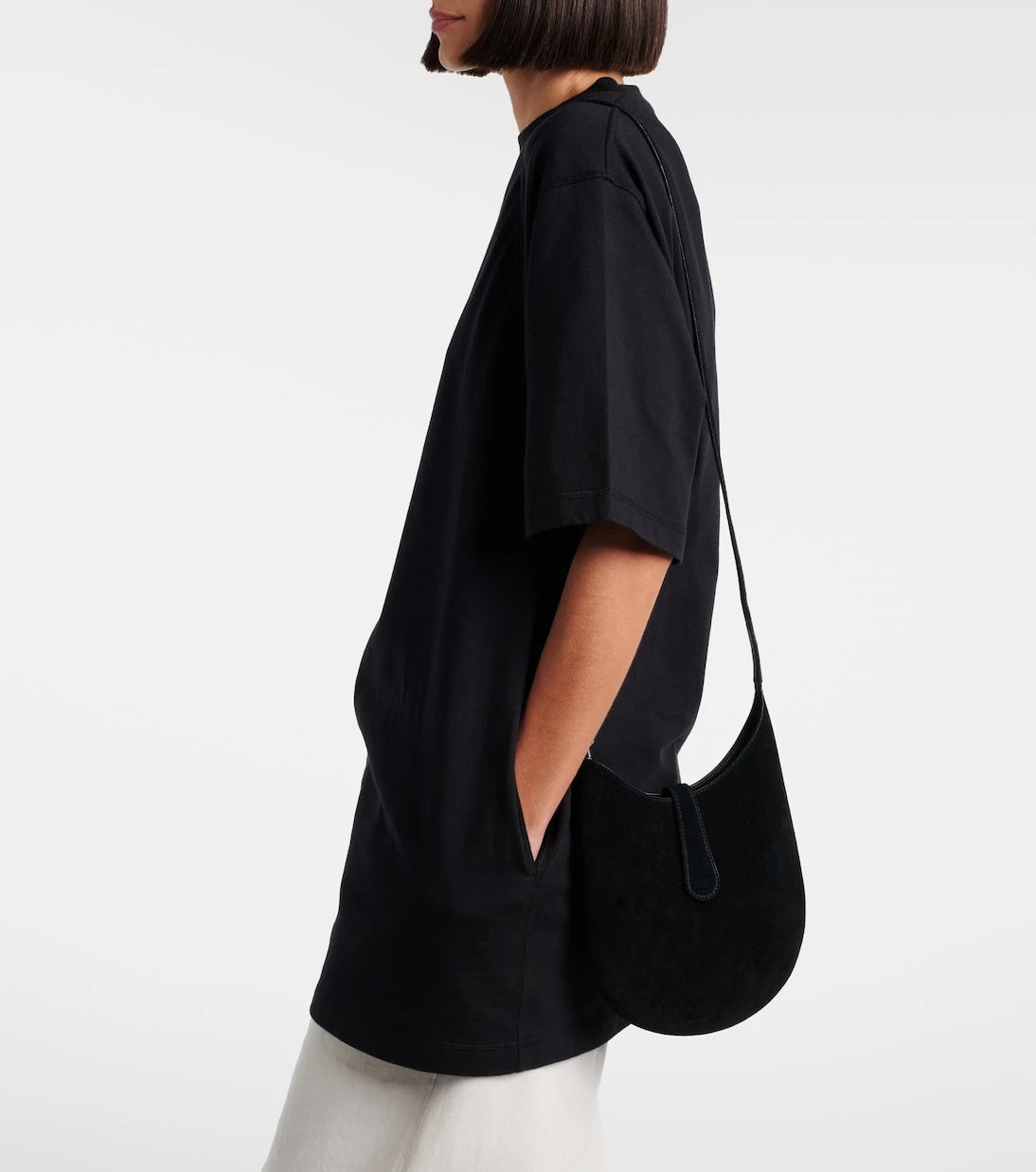 Phoebe Philo - Mini Bean Sling suede shoulder bag