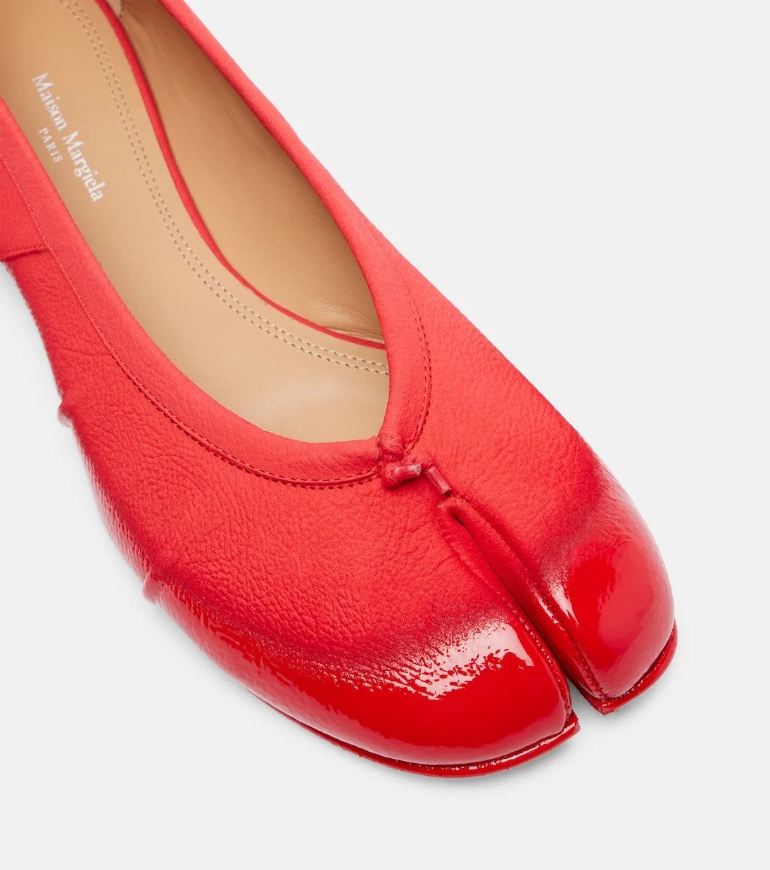 Maison Margiela - Tabi patent leather ballet flats