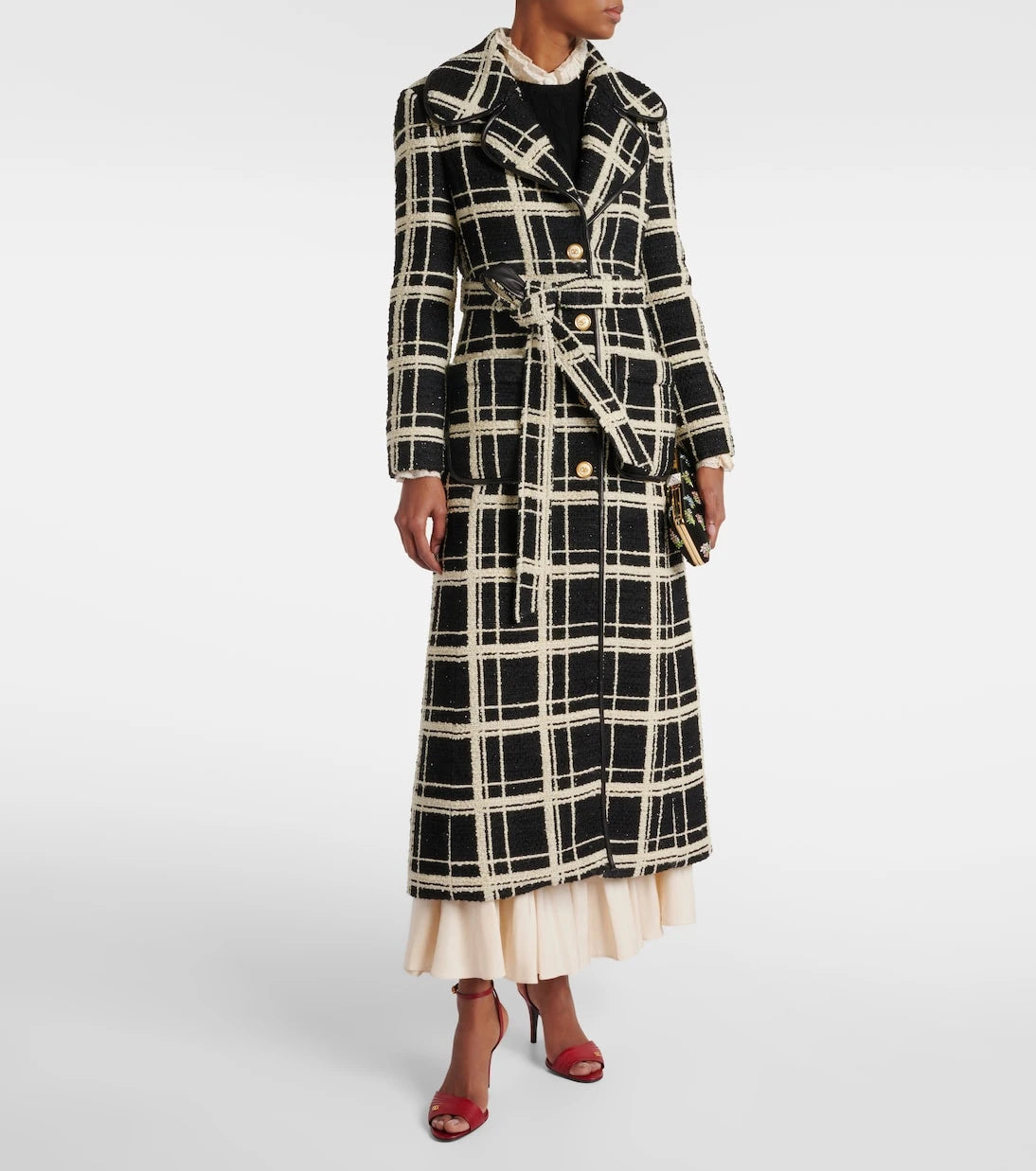 Valentino - Mossi wool-blend tweed coat