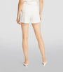 Veronica Beard White Linen-Blend Runo Shorts