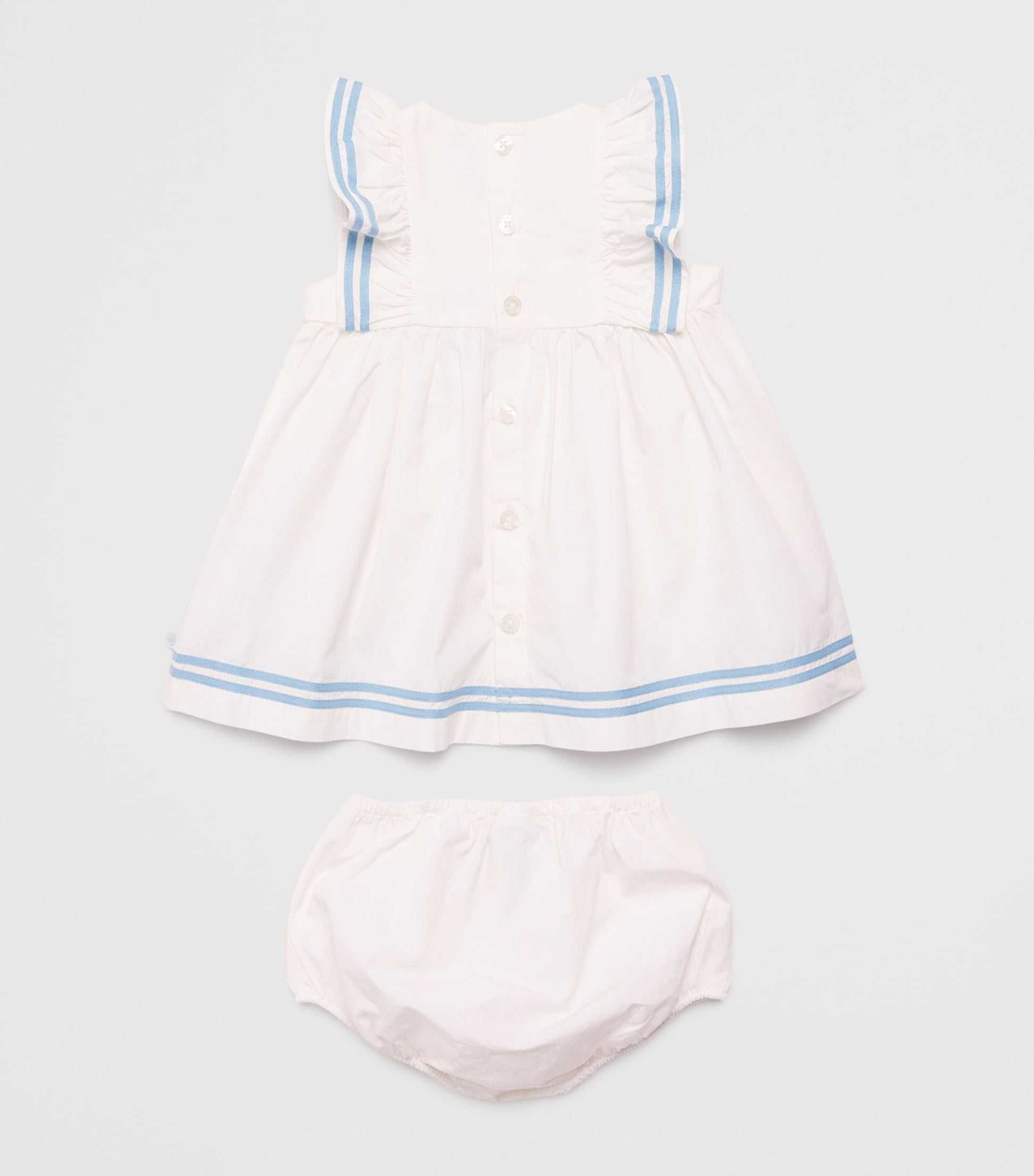 Petit Bateau Cotton Dress and Bloomers Set (3-24 Months)