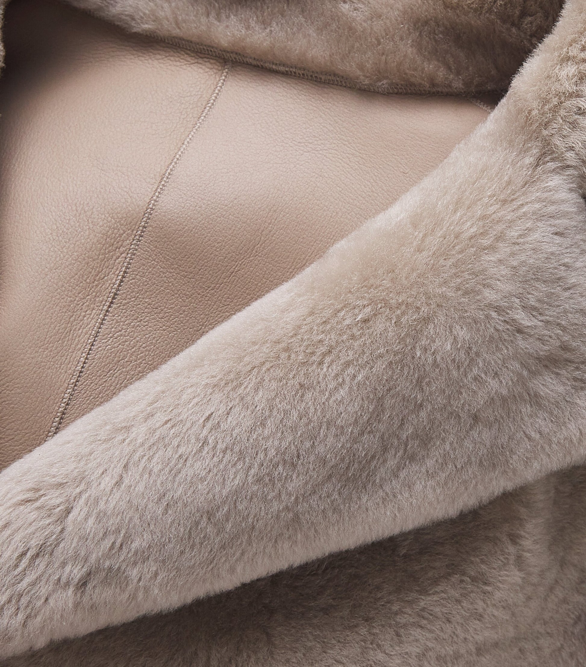 Yves Salomon Black Lamb Fur Belted Coat