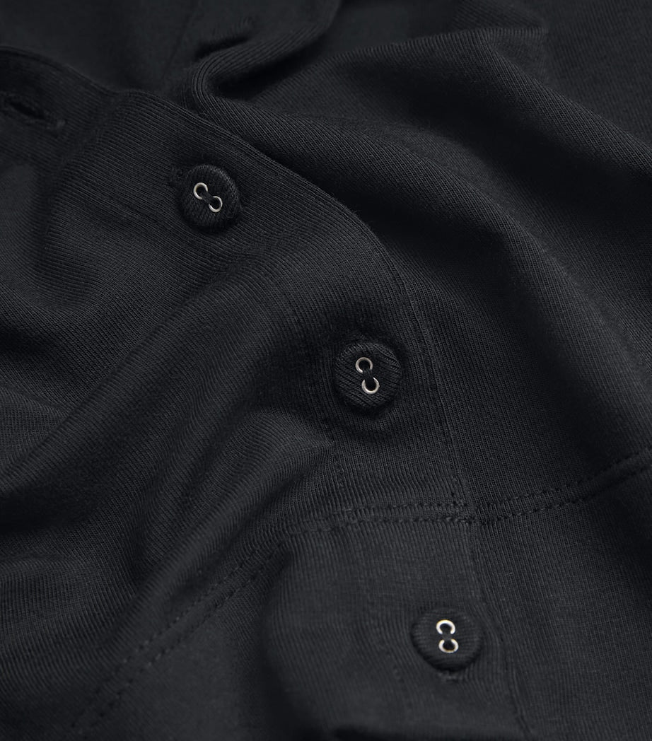 Skims Black Smooth Lounge Cropped Cardigan