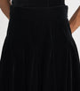 Velvet Maxi Skirt BLACK