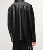 LOEWE Black Leather Shirt Jacket