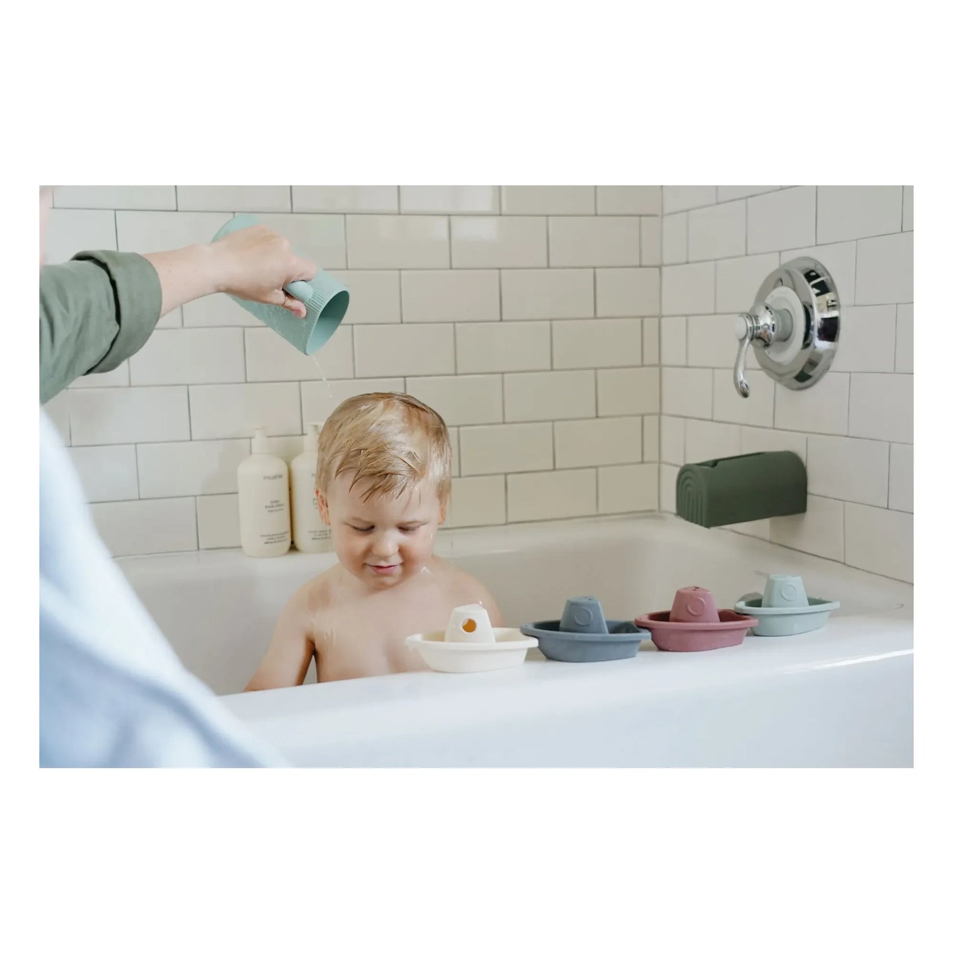 Mushie - Bateaux bath toys - Set of 5