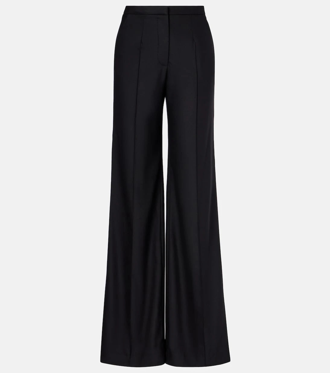 Costarellos - Pleated wool-blend wide-leg pants