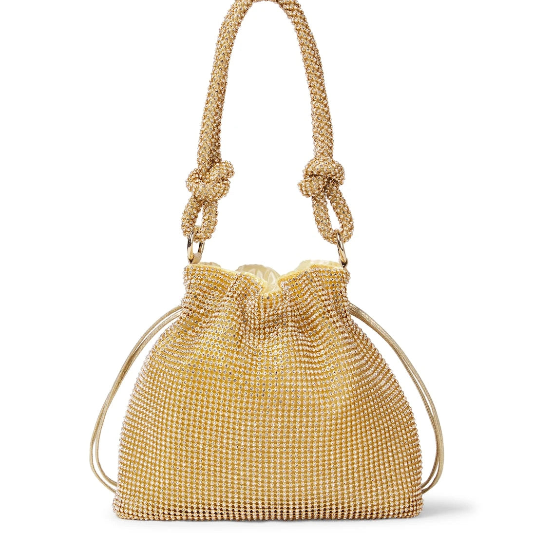 Monnalisa - Rhinestone-embellished bucket bag