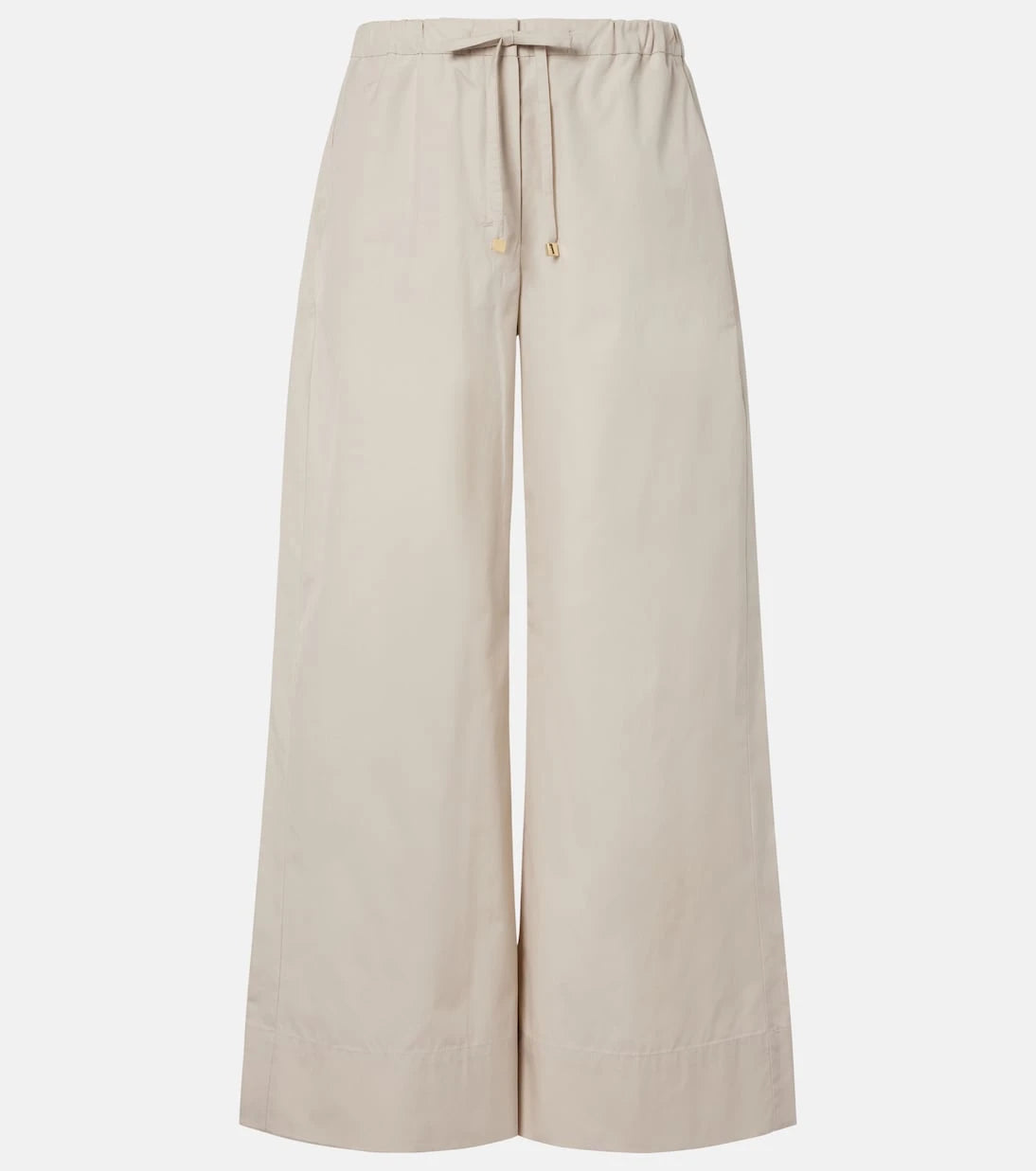 'S Max Mara - Cotton poplin wide-leg pants