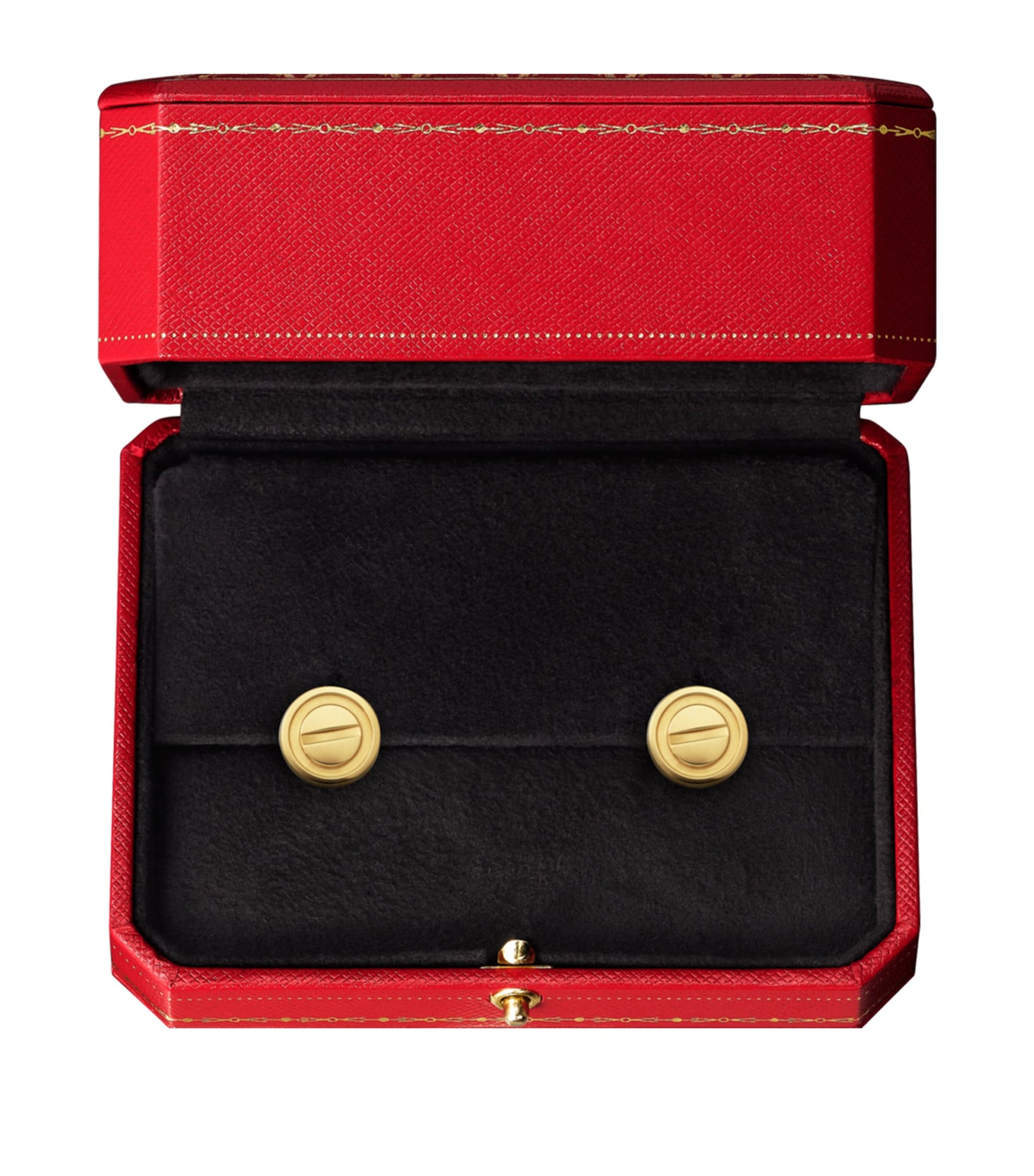 Yellow Gold LOVE Stud Earrings