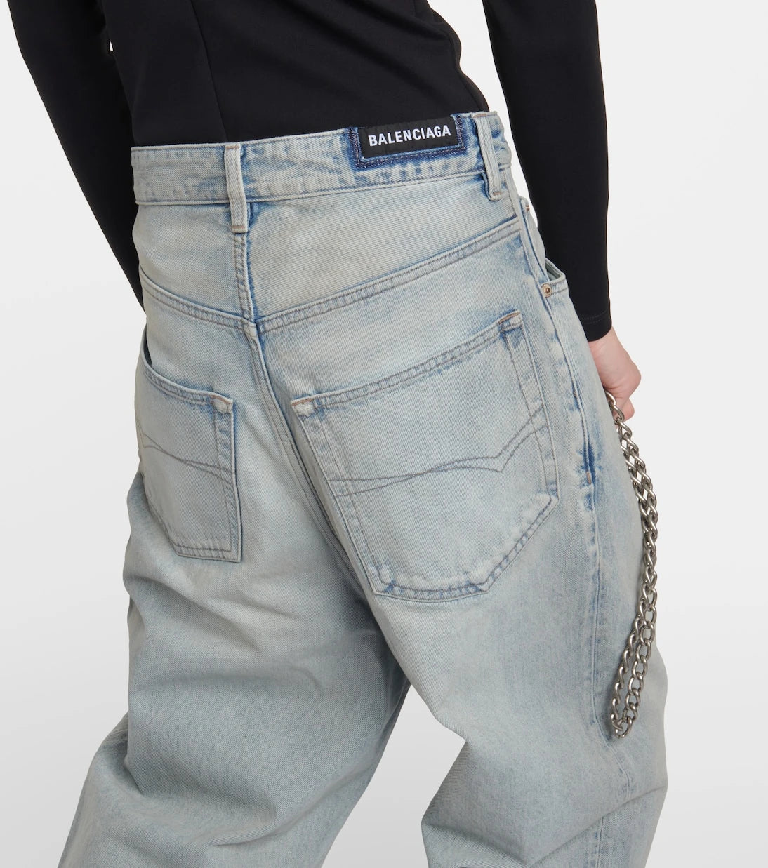 Balenciaga - Mid-rise wide-leg jeans