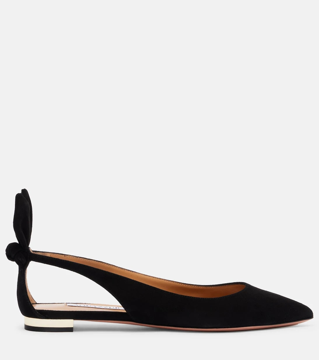 Aquazzura - Bow Tie suede ballet flats