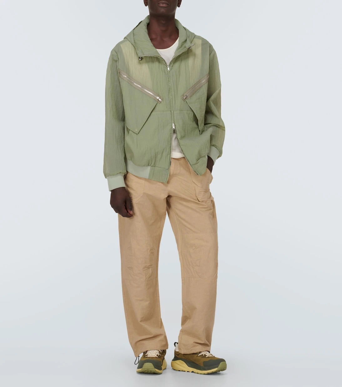 Ranra - Stymir cotton and linen-blend straight pants
