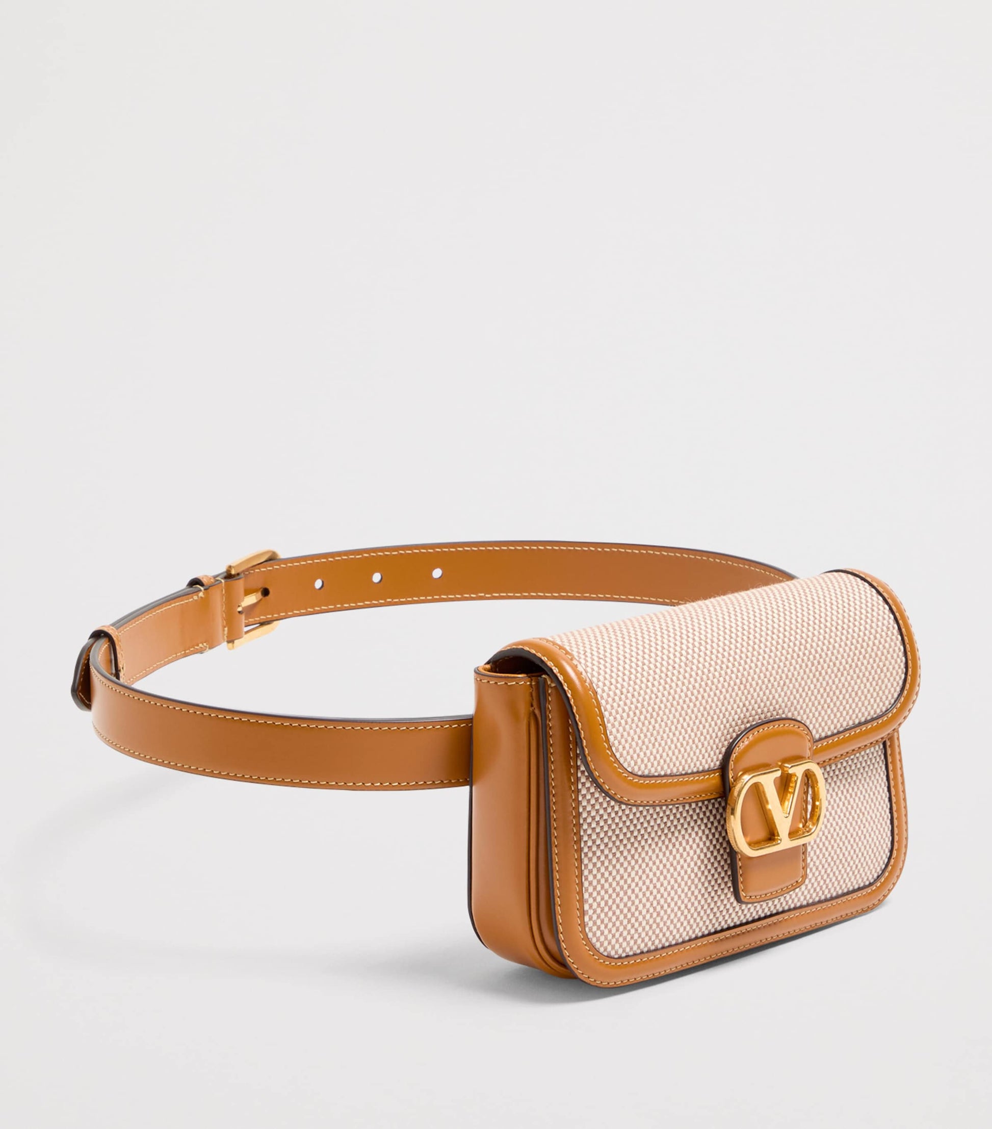 Neutral Small Canvas 9 To 5 Belt Bag