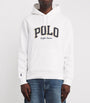 Polo Ralph Lauren White Cotton-Blend Varsity Hoodie
