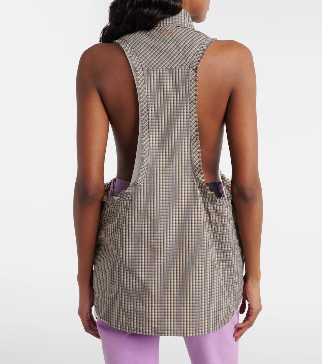 Versace - Checked cotton shirt