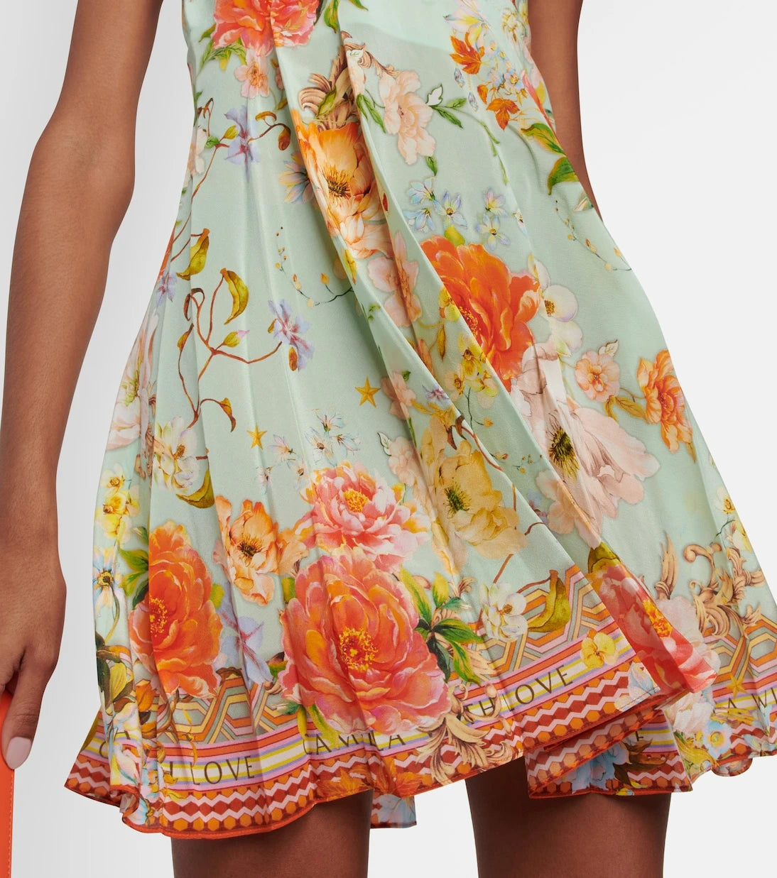 Camilla - Embellished silk minidress