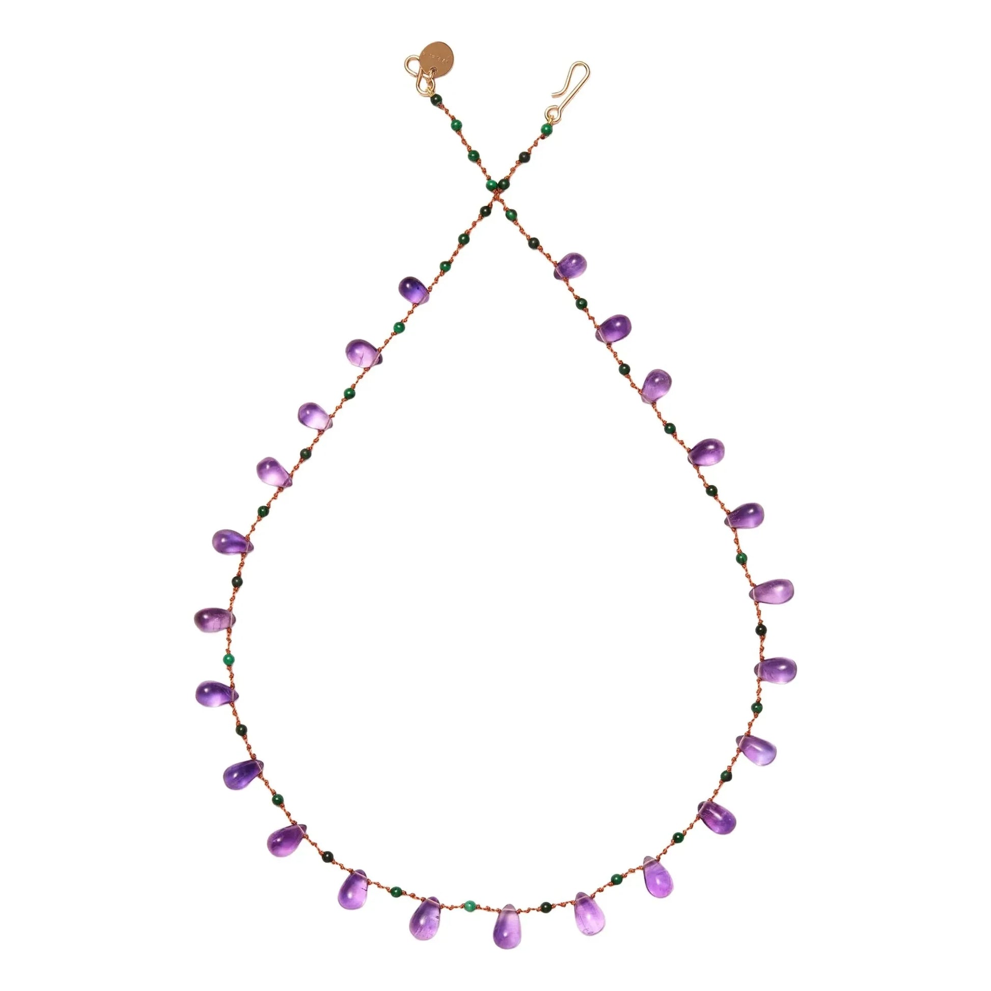 Ivarene - Youngtown Drops &amp; Beads necklace | Amethyst