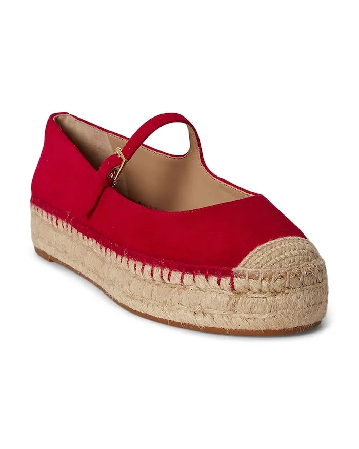 Lauren Ralph Lauren kadın süet espadril Luize Mj