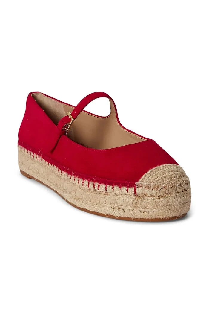 Lauren Ralph Lauren kadın süet espadril Luize Mj