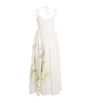 Linen Floral Maxi Dress BOTANICAL VOLT WHITE