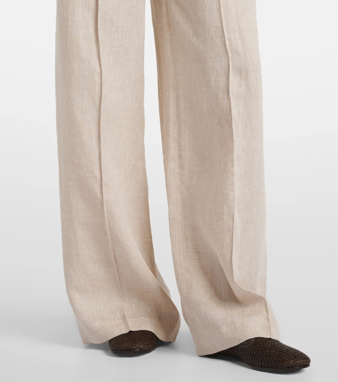 Brunello Cucinelli - Linen wide-leg pants