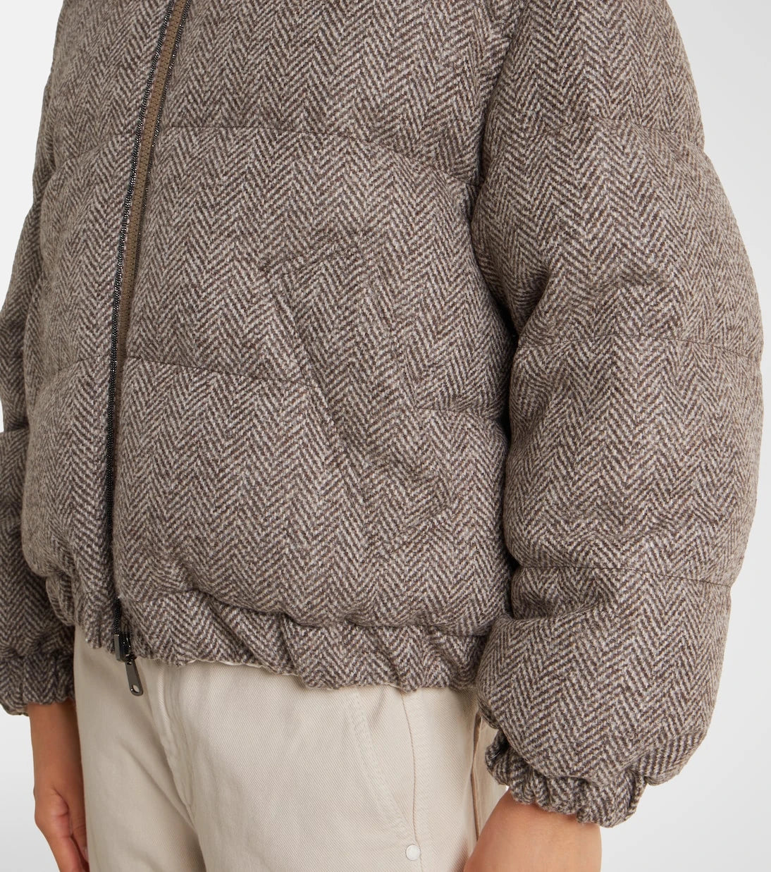 Brunello Cucinelli - Wool-blend down jacket