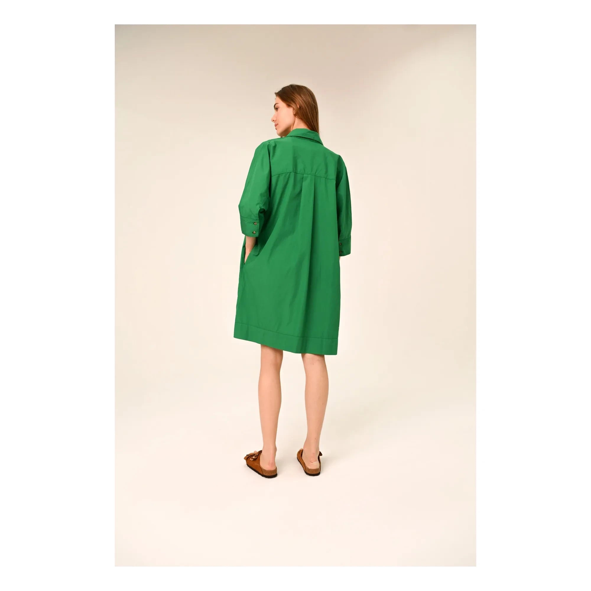 Sacrécoeur - Giulietta Popeline dress | Green