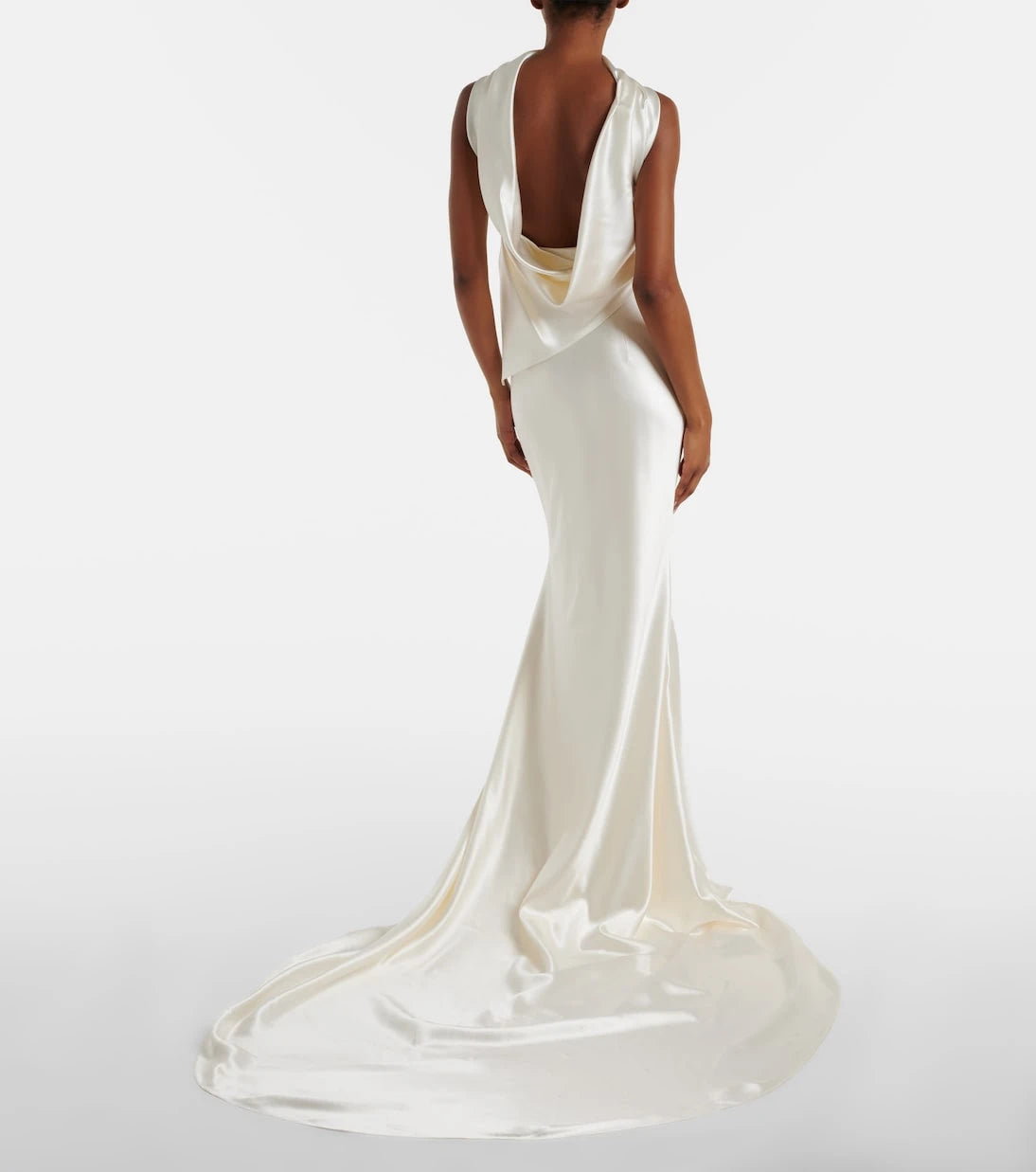 Danielle Frankel - Bridal River silk and wool bustier gown