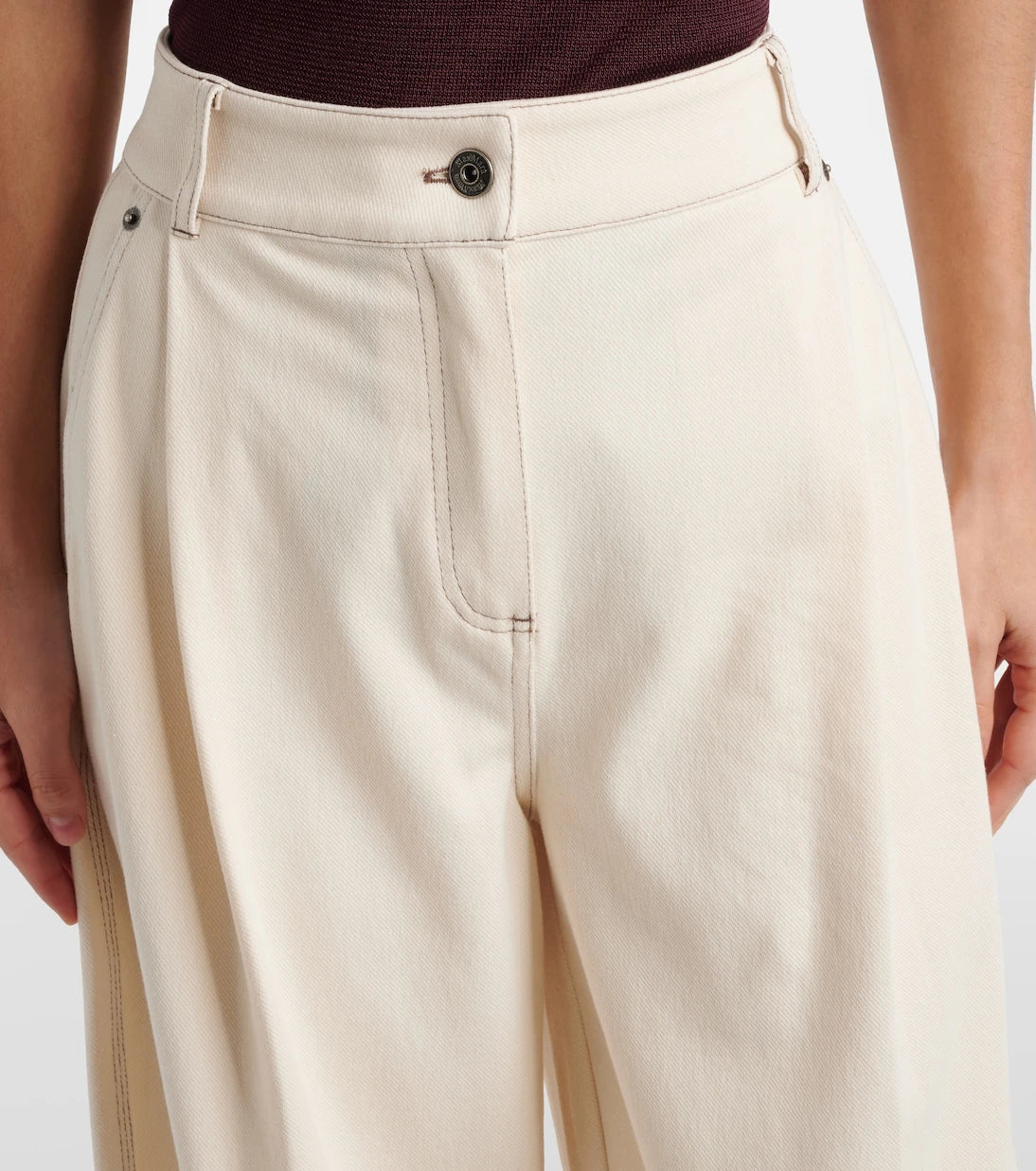 Max Mara - Pleated wide-leg jeans