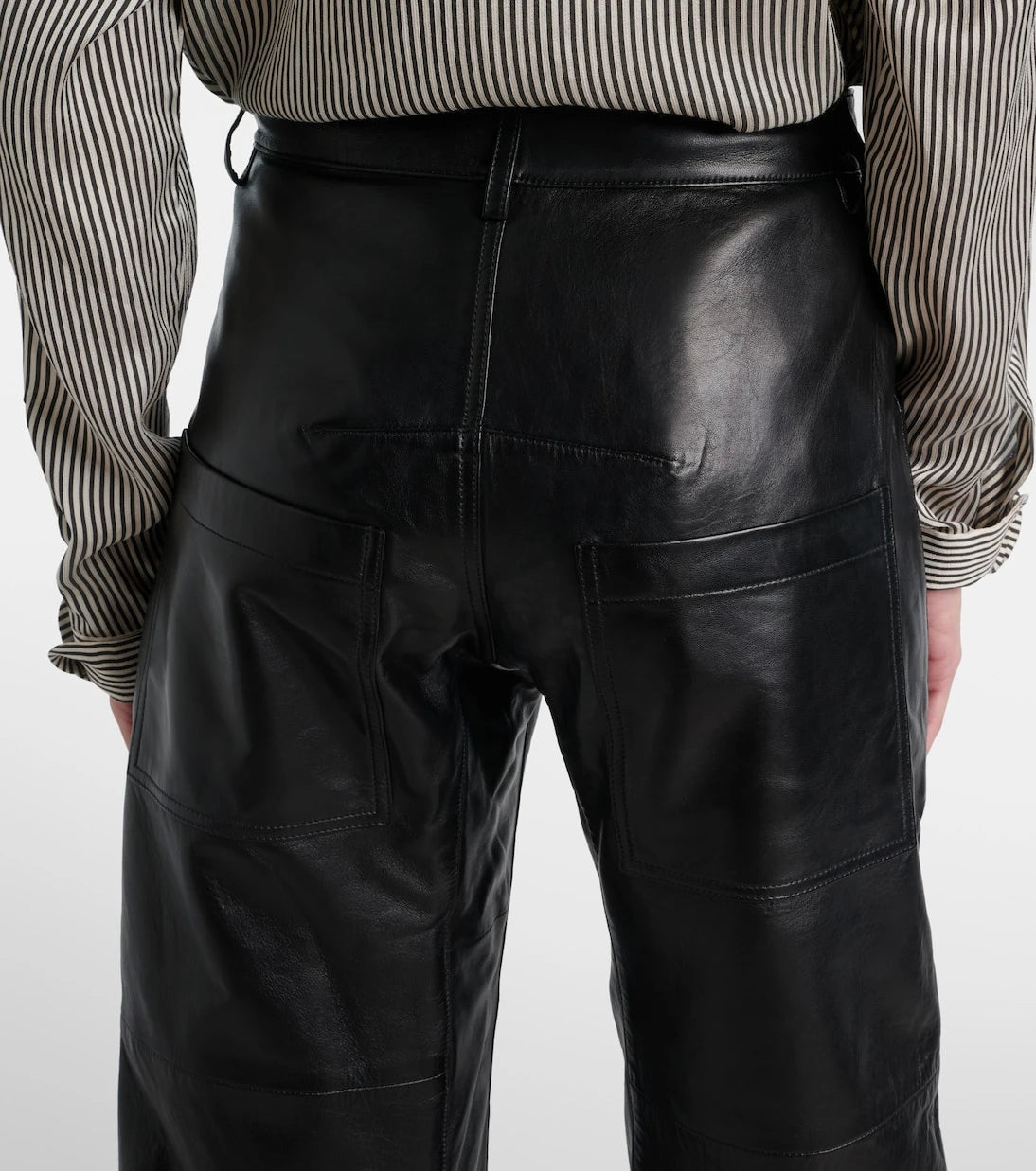 Nili Lotan - Shon leather barrel-leg pants