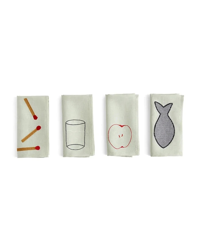 HAY Sobremesa 45 x 45 cm Kumaş Peçete Seti (4 Adet)